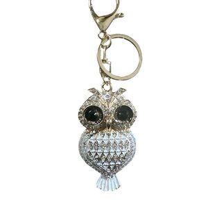 ✨ Crystal Owl Keychain Bag Charm – Sparkly Rhinestone Owl Purse Charm ✨